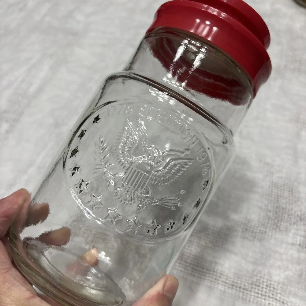 Vintage Maxwell House Bicentennial Jar 1776 Election 1976 Eagle
